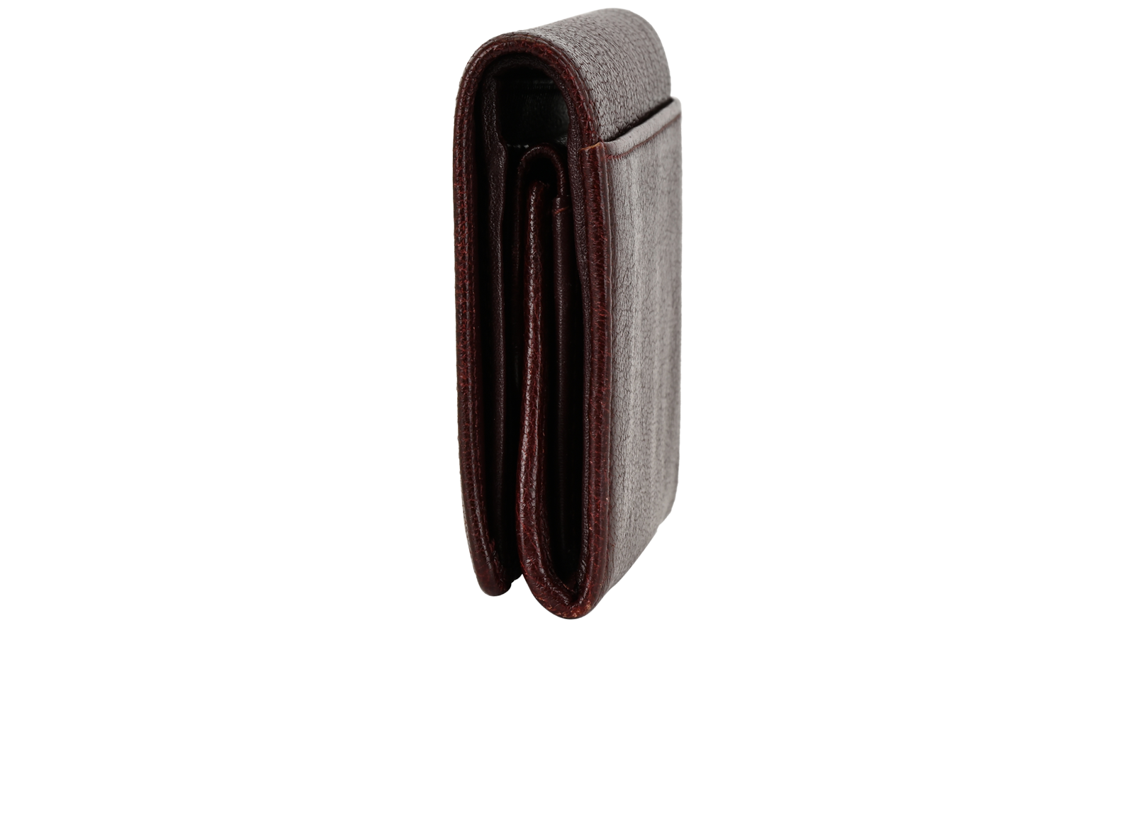 Jimmy Choo Logo Compact Wallet, &pound;110, Accessories, Burgundy, Leather, Bottom view